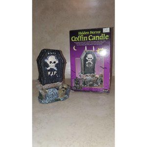 Hidden Horror Coffin Candle with Skeleton INSIDE